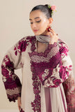 3 Piece - Unstitched Digital Printed Lawn Fabric with Lawn Dupatta AD-476