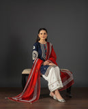 3 Piece - Unstitched Fully Embroidered Dhanak Fabric RR-610