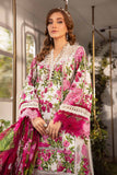 3 Piece - Unstitched Printed and Embroidered Fabric With Silk Dupatta MB-446