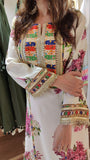 Aneelas Luxury Silk Unstitched 3 Piece Suit - White