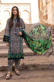 3 Piece Unstitched Digital Printed Linen Fabric With Linen Dupatta MB-113