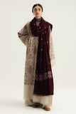 Dhanak Fabric - 3 Piece Unstitched Fully Embroidered  Dress