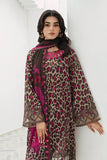 3 Piece - Unstitched Digital Printed Lawn Fabric With Embroided Laces