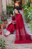3 Piece - Unstitched Embroidered Lawn Fabric BT-2700