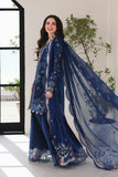 3 Piece - Unstitched Embroidered Lawn Fabric