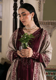 NR 2975 - 3 Piece Unstitched Embroidered Dhanak Suit With Embroidered Dhanak Shawl