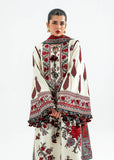 Dhanak Fabric - 3 Piece Unstitched Fully Embroidered Dress HR-3145