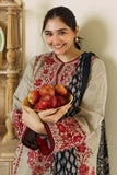 3 Piece - Unstitched Fully Embroided Dhanak Fabric ZS-57
