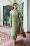 3 Piece - Unstitched Chicken Kari Embroided suit AB-44