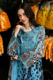 3 Piece - Unstitched Digital Printed Khaddar Fabric With Embroidered Laces