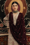 Dhanak Fabric - 3 Piece Unstitched Fully Embroidered  Dress
