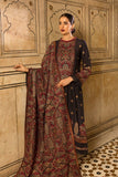 3 Piece - Unstitched Heavy Embroided Dhanak Suit With Fully Embroided Dhanak Shawl BR-865