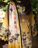 3 Piece - Unstitched Digital Printed Lawn Fabric