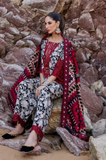 3 Piece - Unstitched Digital Printed Lawn Fabric with Embroided Laces