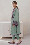 JZ 2905 - 3 Piece Unstitched Embroidered Dhanak Fabric