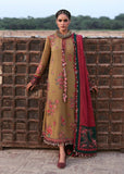 HR 2945 - 3 Piece Unstitched Embroidered Dhanak Suit With Embroidered Dhanak Shawl