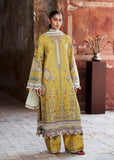 HR 3040-3 Piece Unstitched Heavy Embroidered Dhanak Fabric With Embroidered Chiffon Dupatta