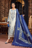 3 Piece - Unstitched Fully Embroided Dhanak Fabric With Wool Shawl MB-715