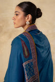 Dhanak Fabric - 3 Piece Unstitched Fully Embroidered Dress ZS-3150