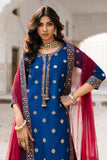 Dhanak Fabric - 3 Piece Unstitched Fully Embroidered Dress CZ-3130
