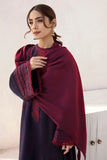JZ 2910 - 3 Piece Unstitched Embroidered Dhanak Fabric With Dhanak Shawl