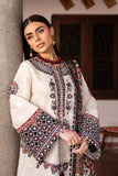 JZ 2800 - 3 Piece Unstitched Embroidered Dhanak Fabric with Printed Dupatta