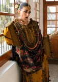 HR-3045 - 3 Piece Unstitched Embroidered Dhanak Suit With Digital Printed Shawl