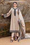 3 Piece - Unstitched Fully Embroidered Dhanak Fabric