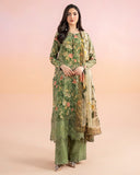 3 Piece - Unstitched Digital Printed Lawn Fabric MB-452