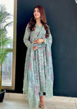 3 Piece - Unstitched Digital Printed Lawn Fabric With Embroidered Laces