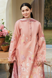 3 Piece - Unstitched Embroidered Lawn Fabric ZS-2755