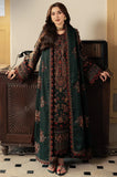 AJ 2915 - 3 Piece Unstitched Heavy Embroidered Dhanak Fabric With Embroidered Dhanak Shawl