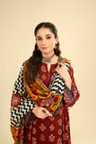 3 Piece Unstitched Fully Embroided Lawn Fabric