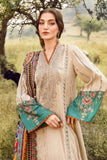 3 Piece - Unstitched Fully Embroidered Lawn Fabric With Lawn Dupatta
