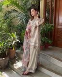 3 Piece - Unstitched Digital Printed Lawn Fabric BQ-423