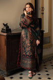 AJ 2915 - 3 Piece Unstitched Heavy Embroidered Dhanak Fabric With Embroidered Dhanak Shawl