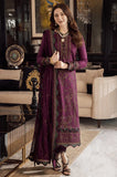 AJ 2885-3 Piece Unstitched Embroidered Dhanak Fabric With Embroidered Chiffon Dupatta