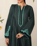 3 Piece - Unstitched Fully Embroidered Dhanak Fabric BQ-3225