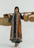 Dhanak Fabric - 3 Piece Unstitched Fully Embroidered Dress HR-3215