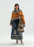 Dhanak Fabric - 3 Piece Unstitched Fully Embroidered Dress HR-3215