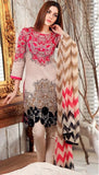 3 PC EMBROIDED LAWN SUIT WITH SOFT CHIFFON DUPATTA CC-34