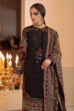 3 Piece Unstitched Heavy Embroidered Linen Suit ( Full Embroidered Organza Dupatta ) BQ-1355