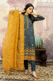 3 Pc Unstitched Heavy Embroided Lawn Suit (Emb. Organza Dupatta) CS-840