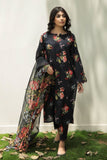 3 Piece - Unstitched Lawn Digital Printed Suit ( Organza Dupatta)
