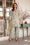 2 Pc Lawn Airjet Digital Printed Suit