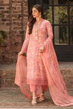 Linen - 3 Piece Unstitched Fully Embroided Linen Fabric With Embroided Bamber Chiffon Dupatta BR-370