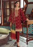 3 Pc Embroided Lawn Suit With Lawn Dupatta CS-300