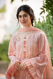 3 Piece - Unstitched Lawn Chicken kari Embroided Suit With Embroided bamber Chiffon Duppata CS-1200